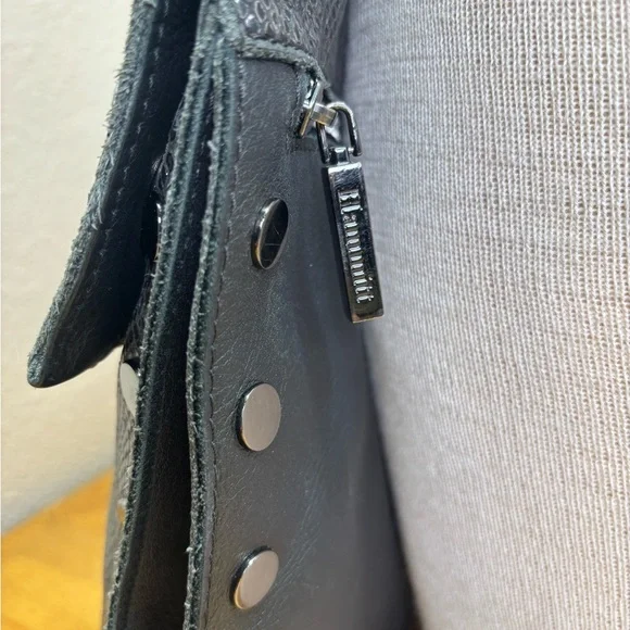 Hammitt Montana Large Reversible Crossbody Black Snake & Pebbled Leather - Picture 14 of 14